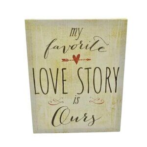 "My Favorite Love Story is Ours" Canvas Wall Art